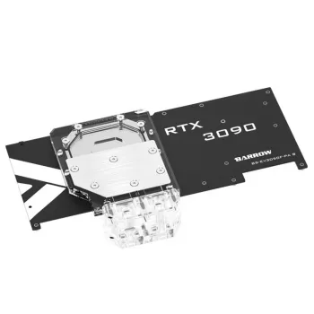 Galinė plokštė GPU Barrow Aktive Backplate RTX 3080/3090 FTW3 RGB Akrilas (BS-EV3090F-PA B)