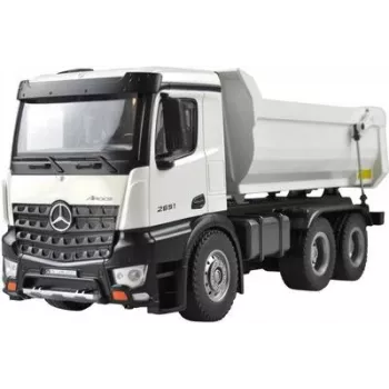 Amewi Mercedes Arocs savivartis – elektrinis, paruoštas važiuoti (RTR), juodai baltas, metalinis, berniukams (22413)