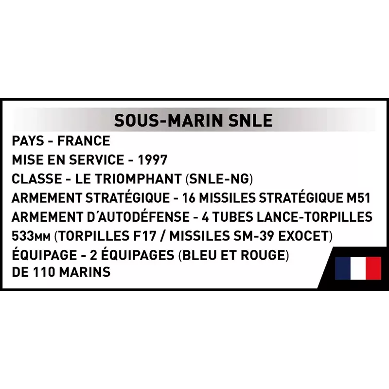 Cobi Blocks Sous-Marin SNLE konstruktorius – 643 detalės