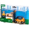Žaidimo transporto priemonė ir bėgių priedas Ravensburger BRIO 33573 – 4 dalių įvairiaspalvis rinkinys, rekomenduojamas nuo 0,3 metų