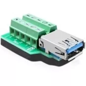 Adapteris USB 3.0-A į gnybtų bloką 10p DeLOCK 65370 juoda/žalia/sidabrinė