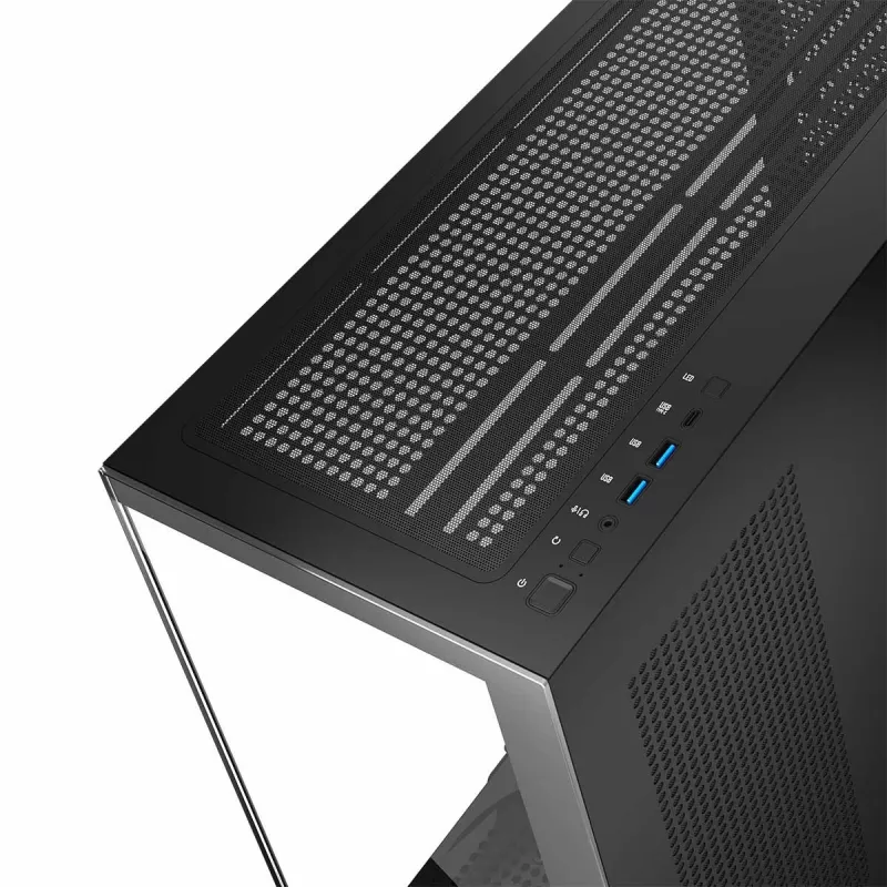 Korpusas MODECOM Volcano Stellar NF ATX midi tower, grūdintas stiklas, juodas, palaiko ATX/micro ATX, GPU iki 420mm, CPU aušintuvas 175mm