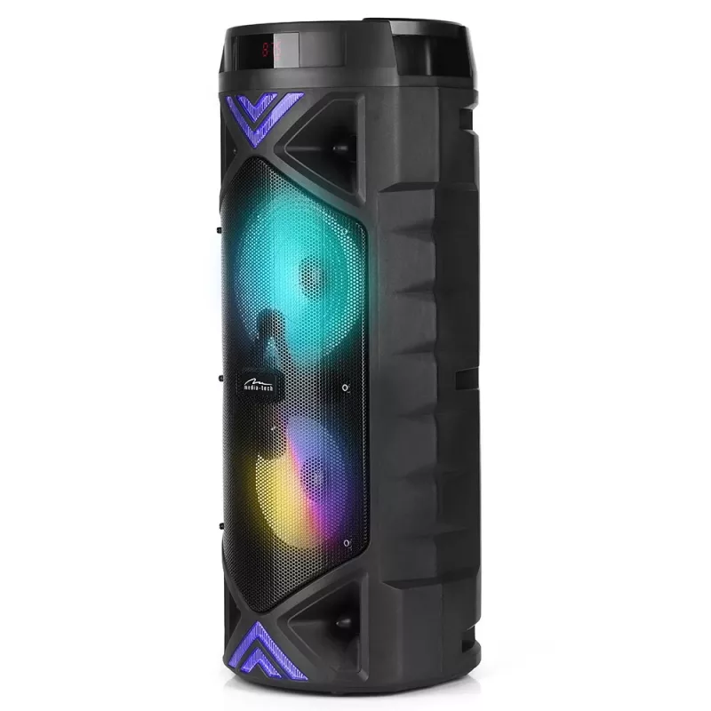 MEDIA-TECH POWER AUDIO BT FUNBOX KEG PRO MT3182 – nešiojamas Bluetooth garsiakalbis su karoke