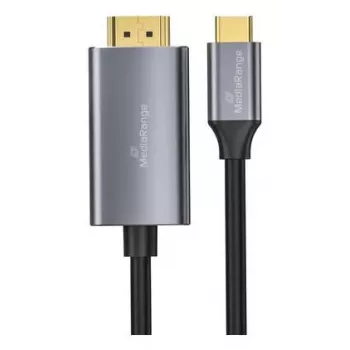 USB-C į HDMI vaizdo adapterio kabelis MediaRange MRCS217 1,8 m, USB-C (DisplayPort Alt Mode) į HDMI išvestį
