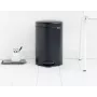 Brabantia 113741 šiukšlių dėžė 12 l apvali juoda (11 37 41)