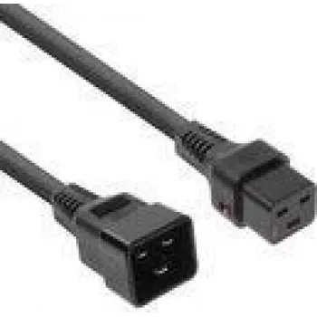 Maitinimo laidas ACT Powercord C19 IEC Lock - C20 juodas 3 m, PC1286