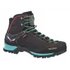 Salewa MTN Trainer Mid GTX Female Adult Black Blue Leather Suede Vibram WTC