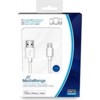 Lightning laidas MediaRange MRCS178 1m Baltas