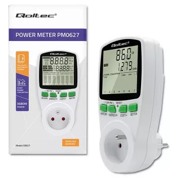 Energijos matuoklis QOLTEC PM0627 3680W su istorija