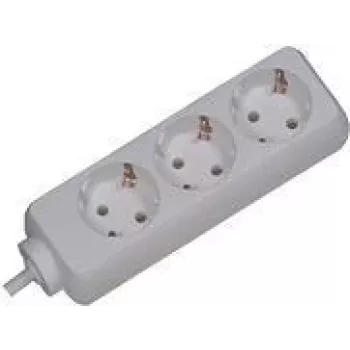 Prailginimo laidas Bachmann 3x Schuko H05VV-F 3G 1,50 mm² 16A/3680W 3m