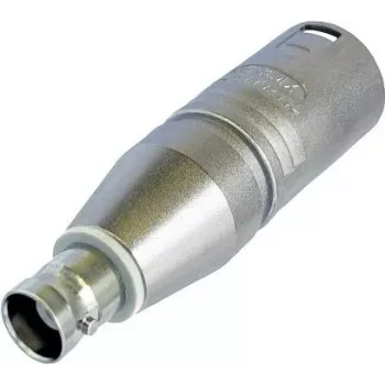 Neutrik XLR-Adapter XLR-Kištukas – BNC-Lizdas NA2MBNC 1 vnt.