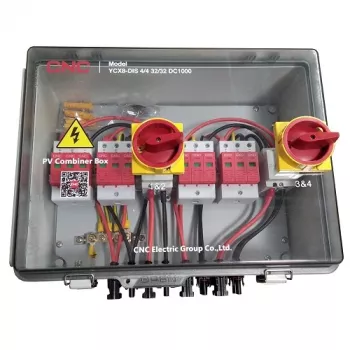 PV kombinatorinė dėžė HiSmart NV822317 DC 4 įėjimai 4 išėjimai IP66