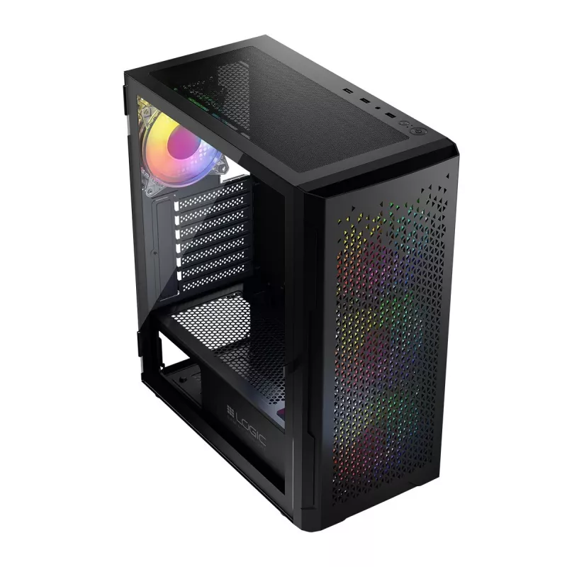 Logic Aramis ARGB MINIDI USB 3.0 korpusas juodas