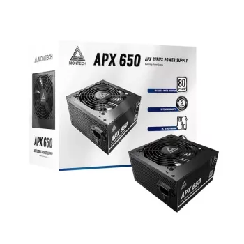 Montech APX650 maitinimo blokas 650 W 20+4 pin ATX ATX juodas