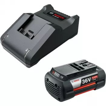 Akumuliatoriaus starterinis rinkinys Bosch GBA 36V 6.0Ah su AL 36V-20 įkrovikliu, juoda
