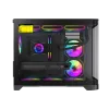 Gamemax HYPE-M BK | Mikro-ATX korpusas | Juodas | Be maitinimo šaltinio
