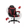 Žaidimų kėdė vaikams Huzaro Ranger 1.0 Red Mesh, juoda, raudona