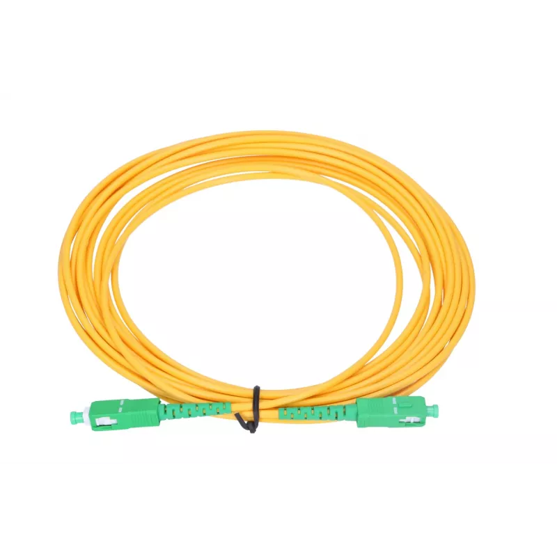 Extralink SC/APC–SC/APC vienmodis šviesolaidinis kabelis G.657A 3 mm, 2 m