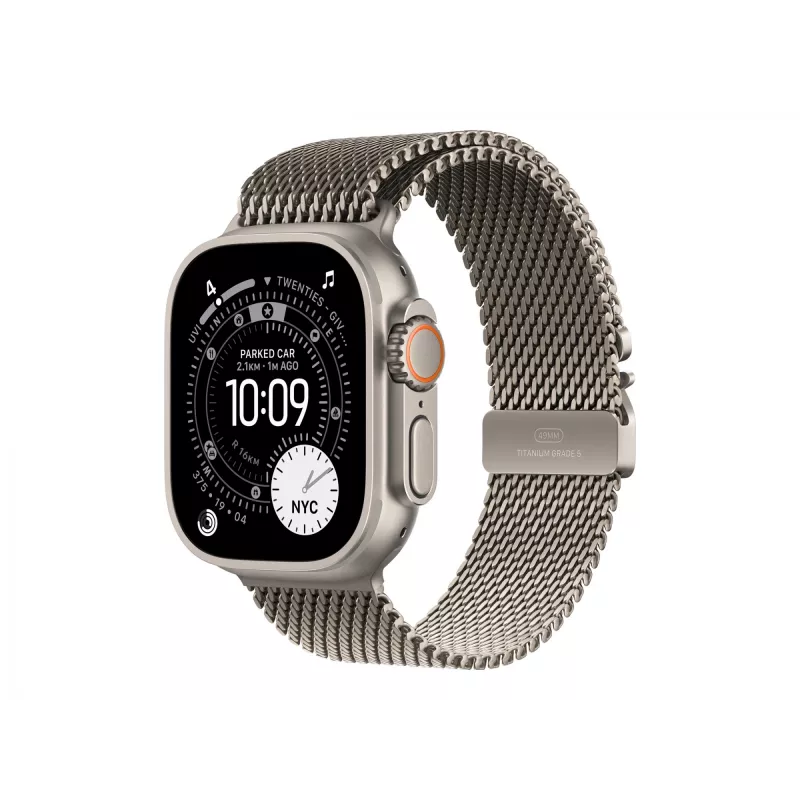 Apple MGHP4ZM/A Titaninis Milano stiliaus dirželis Smart Wearable Aksesuarai Natūralus Titanas 49 mm