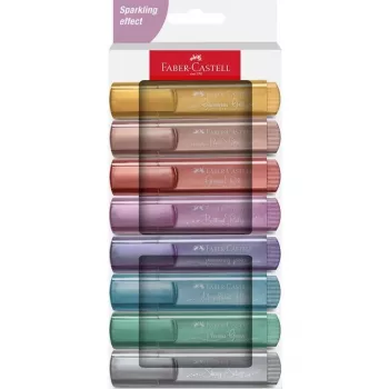 Markeriai Faber-Castell Textliner 46 Metallic 8 vnt