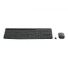 Belaidis klaviatūros ir pelės rinkinys Logitech MK235, pilno dydžio, pilka