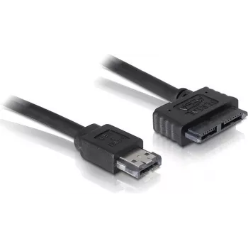 SATA kabelis DeLOCK eSATAp Slimline SATA 13 kontaktų 0,5 m