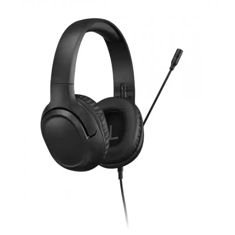 Ausinės Lenovo H110 žaidimams, laidinės, binauralinės, 3,5 mm, 1,8 m laidas, 50–20 000 Hz, 110 dB, 32 Ω, juodos
