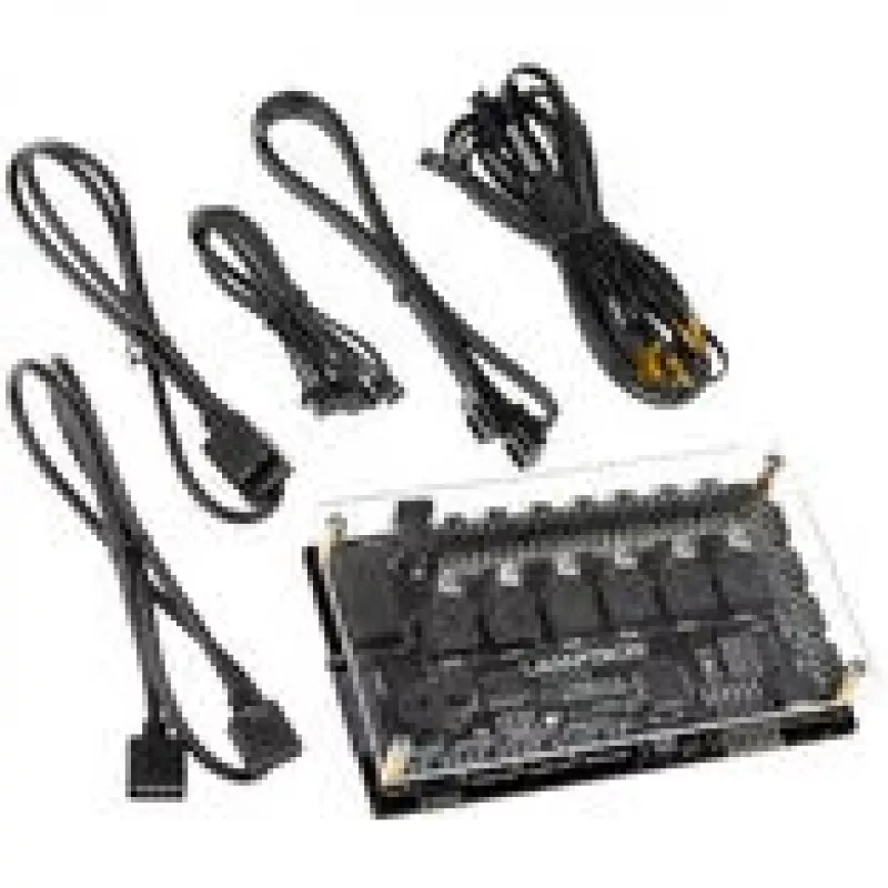Lamptron Auto-Controller CT630 PWM ARGB – kompaktiškas ventiliatorių ir ARGB valdiklis, juodas