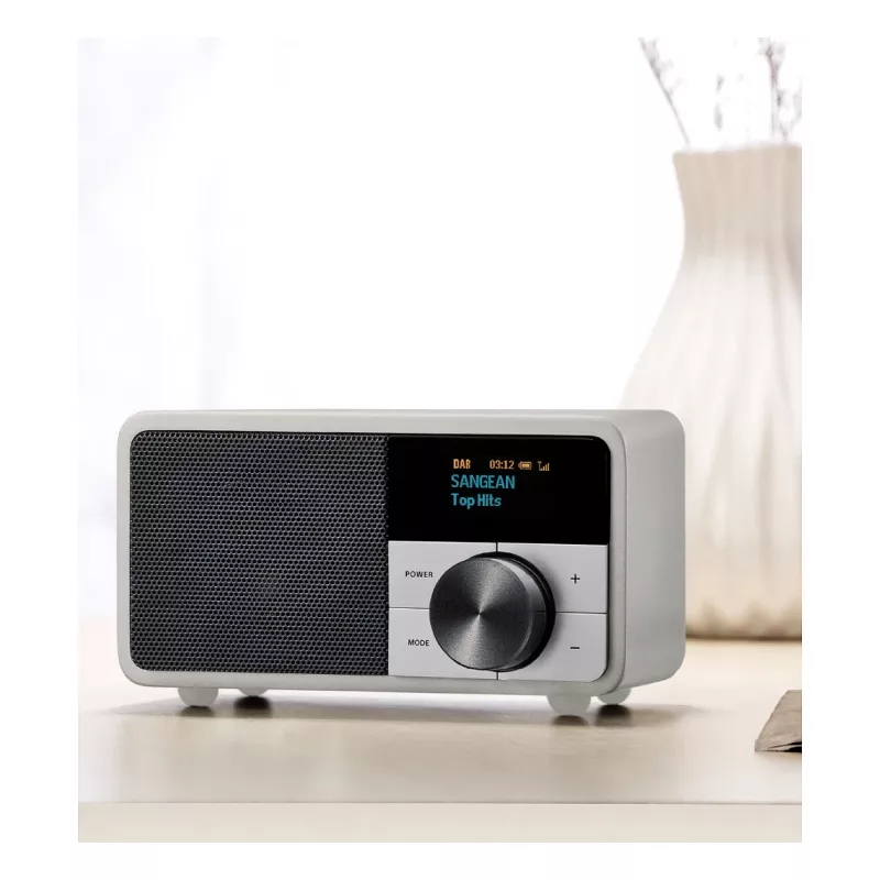 Stalinis radijo imtuvas Sangean DDR-7 Glacier Silver su skaitmeniniu derintuvu ir Bluetooth