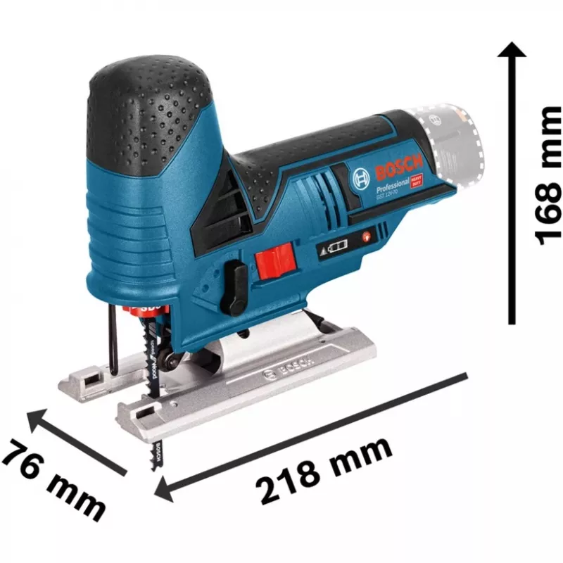 Akumuliatorinis dėlionis GST 12V-70 Professional, 12 V (mėlyna/juoda, 2x ličio jonų akumuliatorius 3,0 Ah, L-BOXX)