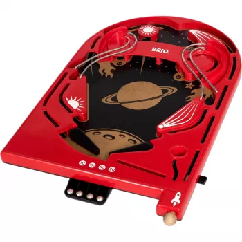 Stalo žaidimas BRIO „Pinball“ (Ravensburger) – medinis pinbolas, 5 dalių, 522×339×117 mm
