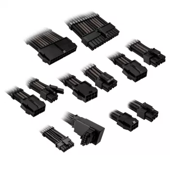 Prailginimo rinkinys Kolink Core Pro 12V 2x6-pin Type 1 – Jet Black/Gunmetal