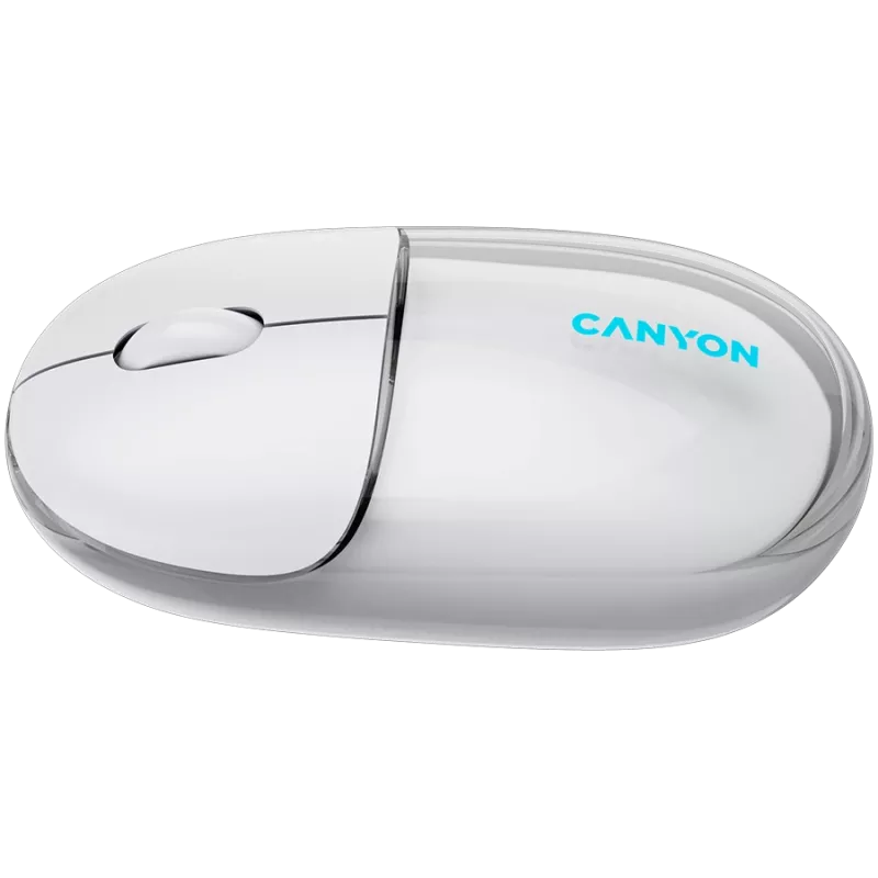 CANYON pelė OnClick 24 BT / belaidė permatoma balta