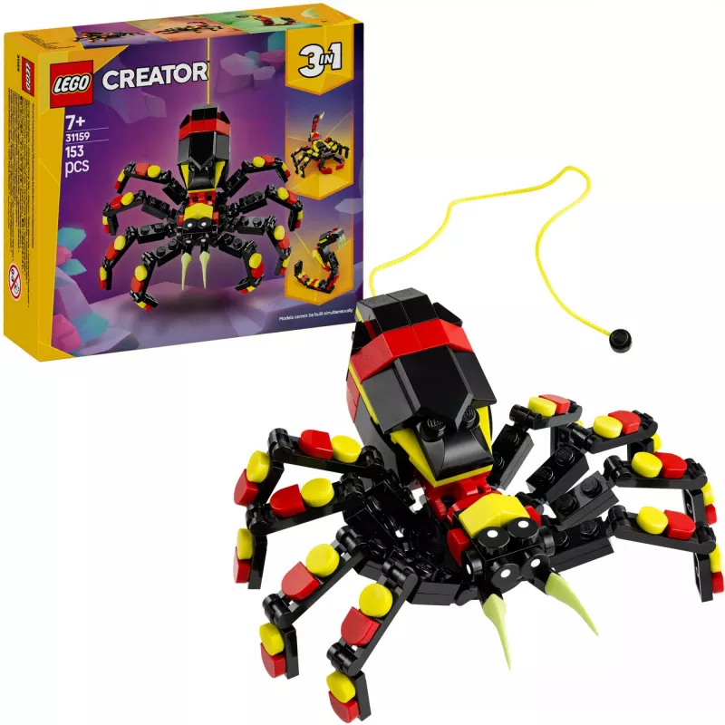 LEGO Creator 3-in-1 pastatomas voras 31159 — 153 detalės, nuo 7 metų, 110×150×50 mm
