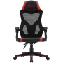 CANYON Flow MCH01 - ergonominė žaidimų kėdė - juoda ir raudona