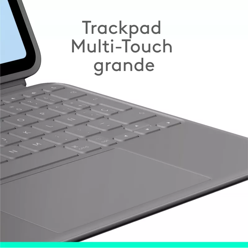 Logitech 920-012632 Pilka – Dėklas su klaviatūra ir valdymo kilimėliu, skirtas Apple iPad Air 11 colių (M2)