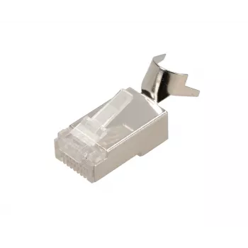 RJ45 jungtis Extralink CAT6A FTP 8P8C, skaidri, vyriška/moteriška, 1 vnt.