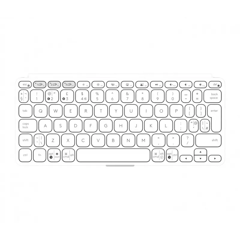Logitech Keys-To-Go 2 klaviatūra universali Bluetooth QWERTY US International balta