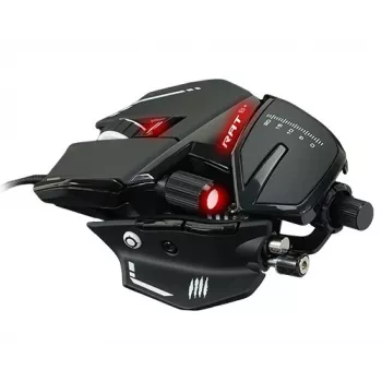 Žaidimų pelė Mad Catz R.A.T. 8+ dešinei rankai, optinė, 16000 DPI, 11 mygtukų, USB Type-A, 145 g