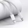 USB-C į Lightning Baseus High Density Braided kabelis, 20W, PD, 2m (baltas)