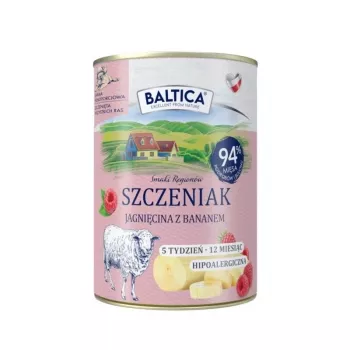 BALTICA regional flavours Puppy Ėriena su bananais - šlapias šunų maistas - 400g