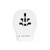 Sieninis kelioninis adapteris GEMBIRD TPA-1A2C20-02-W 20W — 1×USB-A + 2×USB-C, G tipo kištukas, 100–250V, baltas