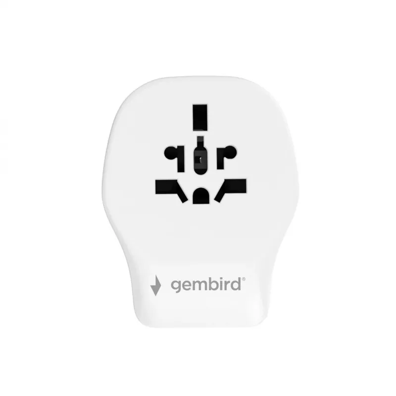 Sieninis kelioninis adapteris GEMBIRD TPA-1A2C20-02-W 20W — 1×USB-A + 2×USB-C, G tipo kištukas, 100–250V, baltas