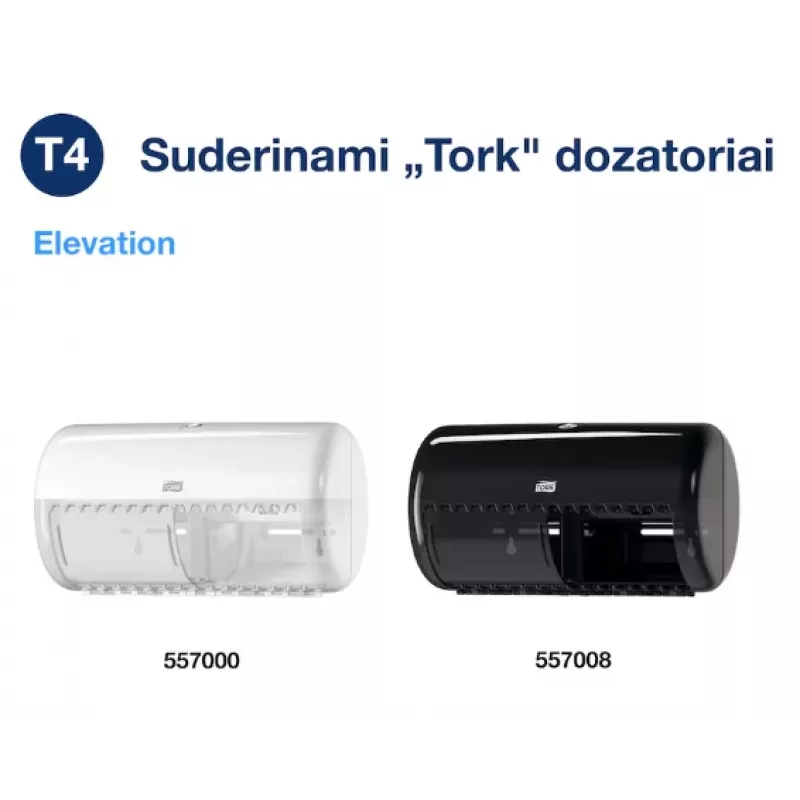 Tualetinis popierius Tork Premium Extra Soft Conventional T4 — 4 sluoksnių ritinėliai 9,7 cm x 19,1 m, pakuotė po 6 vnt.