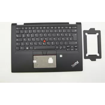 Lenovo 02HL518 viršutinis dangtis su klaviatūra, vokiškas išdėstymas, juodas