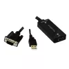 Vaizdo kabelio adapteris LogiLink CV0060 juodas