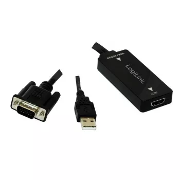 Vaizdo kabelio adapteris LogiLink CV0060 juodas