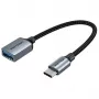 Vention USB 3.0 C mažas į A Moteriškas OTG Laidas 0.15M Pilkas Aliuminio Lydinio Tipas