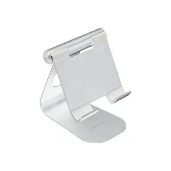 TERRATEC iTab M – stovas telefonui / planšetei – aliuminis – sidabrinis – ekrano dydis: 8,8–25 cm (3,5–10 col.) – stalinis stovas (219728)