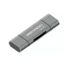 Vention USB3.0 Daugiafunkcinis kortelių skaitytuvas Pilka Metalinė